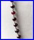 Antique Victorian Hand Faceted Natural Garnet Necklace 23 Long