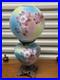 Antique Victorian Hand Painted Apple Blossom cotton candy color glass Gone With
