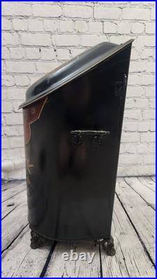Antique Victorian Hand Painted Coal Scuttle The Jewett Vase