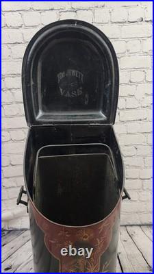 Antique Victorian Hand Painted Coal Scuttle The Jewett Vase