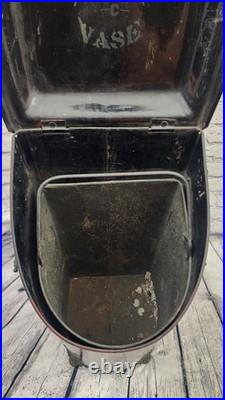 Antique Victorian Hand Painted Coal Scuttle The Jewett Vase