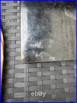 Antique Victorian Hand Painted Lacquered Paper Mache Square Box with Monkey