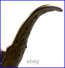 Antique Victorian Hand Painted Mantle Ewers Vase Roses