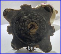 Antique Victorian Hand Painted Mantle Ewers Vase Roses