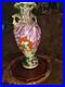 Antique Victorian Hand Painted Portrait Porcelain Handled Vase