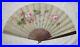 Antique Victorian Hand Painted Silk Hand Fan 1880's Signed