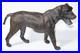 Antique Victorian Hand Tooled Leather Animal Sculpture Prized Hunting Dog Hound