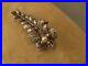 Antique Victorian Hand-engraved Silver And 8k Gold Brooch