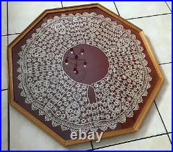 Antique Victorian Handmade Hand Made Large Collar Cape Tatting Tatted Lace