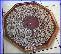 Antique Victorian Handmade Hand Made Large Collar Cape Tatting Tatted Lace