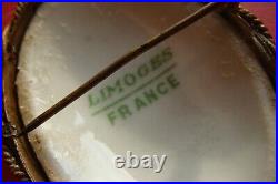 Antique Victorian LIMOGES FRANCE Porcelain Hand Painted NAPOLEON 2nd Brooch