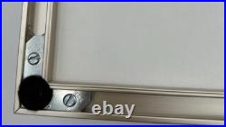 Antique Victorian Lace Hand Fan Shadow Box Framed HandPainted Embroidered VTG