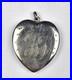 Antique Victorian Large Heart shaped Sterling Silver Locket by Foster & Bailey