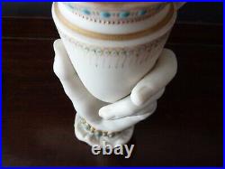 Antique Victorian Mrs Hadleys Hand Vase 19C