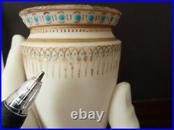 Antique Victorian Mrs Hadleys Hand Vase 19C