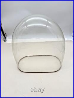 Antique Victorian Oval Hand Blown Glass Globe Dome Doll Clock