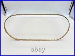 Antique Victorian Oval Hand Blown Glass Globe Dome Doll Clock