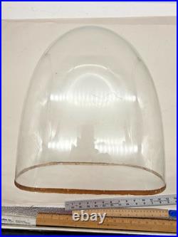 Antique Victorian Oval Hand Blown Glass Globe Dome Doll Clock