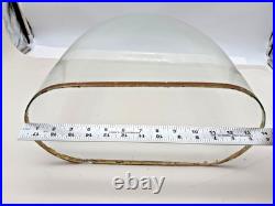 Antique Victorian Oval Hand Blown Glass Globe Dome Doll Clock