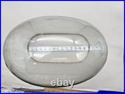 Antique Victorian Oval Hand Blown Glass Globe Dome Doll Clock