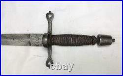 Antique Victorian Period Left-Hand Parrying Dagger Knife Rapier