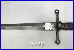 Antique Victorian Period Left-Hand Parrying Dagger Knife Rapier