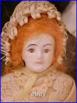 Antique Victorian Roombox Diorama Dolls Playing Croquet Hand Made Painted