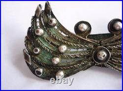 Antique Victorian Silver Filigree Brooch Pin Hand Made 18 Century