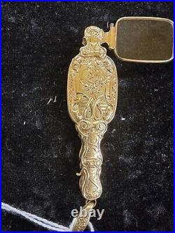 Antique Victorian Solid 18k Gold Opera Glasses Folding Working Condition Rare