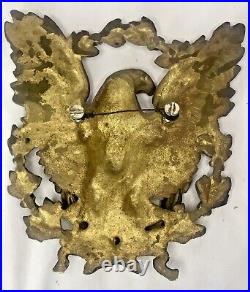 Antique Victorian Solid Brass Hand Forged Patriotic American Eagle Door Knocker