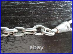 Antique Victorian Solid Silver 800 Watch Chain hand made- GERMANY