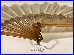 Antique Victorian Style Handmade Sequin Hand Fan