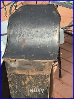 Antique Victorian Toleware Hand Painted Ornate Coal Scuttle Fireplace Ash Bin