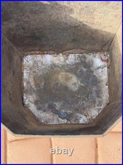 Antique Victorian Toleware Hand Painted Ornate Coal Scuttle Fireplace Ash Bin