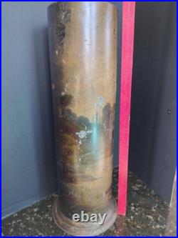 Antique Victorian Toleware Umbrella Cane Stand Hand Painted Ornate 25 Antique Victorian Toleware Umbrella Cane Stand Hand Painted Ornate 25