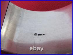 Antique Victorian WIDE Hand Etched Flower Floral Sterling by WRJ Bracelet 65g