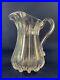 Antique Victorian hand blown clear glass milk pitcher c. 1870-80s