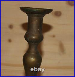 Antique Victorian hand crafted bronze candlestick
