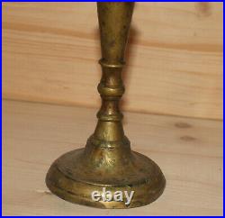 Antique Victorian hand crafted bronze candlestick