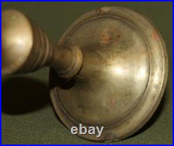 Antique Victorian hand made brass candlestick