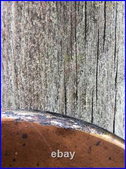 Antique Victorian hand painted paper mache tray Indian elephant & temple ruins