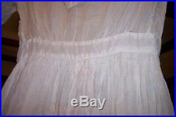 Antique Vintage 1914 Victorian/edwardian Hand Made Wedding Dress, Small Size