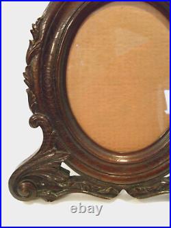Antique / Vintage Hand Carved Wood Victorian Standing Picture Or Mirror FRame