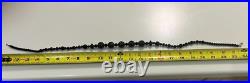 Atq Hand-Carved Whitby Jet Bead Necklace Round Bicone Polished Beads Victorian