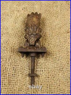 Authentic Antique Victorian Hand of Fatima Cast Iron Door Knocker, Lady's Hand
