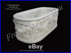Beautiful Hand Carved Victorian Style Lion Marble Estate Bathtub Bt005