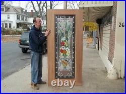 Beautiful Hand Made Mahogany Stained Glass Door Jhl41
