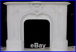 Beautiful Victorian Style Hand Carved Marble Fireplace Mantel Rl1