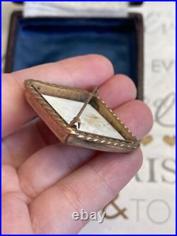 Cameo brooch Antique 19th god Hermes Victorian Style Hand Carved Very Rare G. Pl