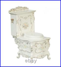Dollhouse Victorian Toilet White Hand Painted JBM Bathroom Furniture